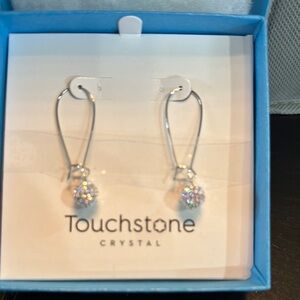 Touchstone Crystal Pave’ Ball Earrings